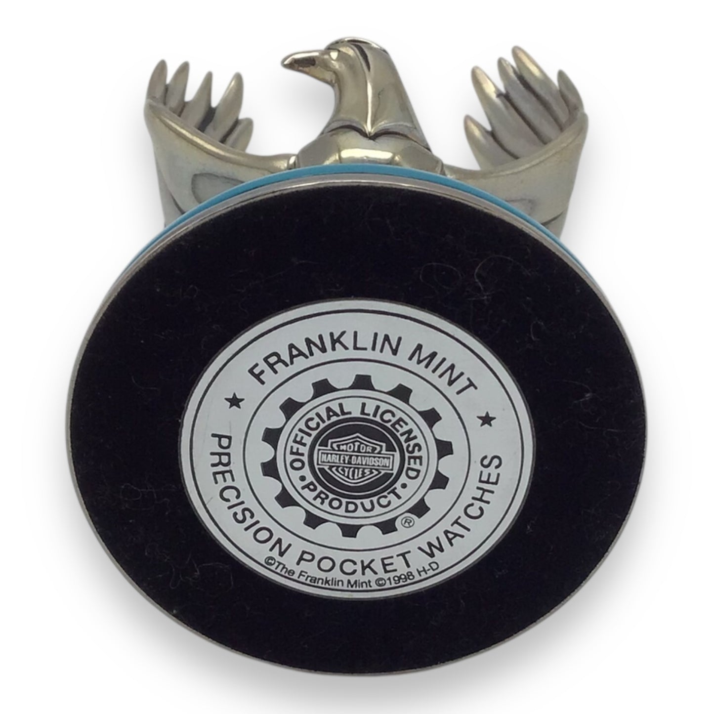 Harley Davidson Hydra-Glide Pocket Watch with Eagle Stand