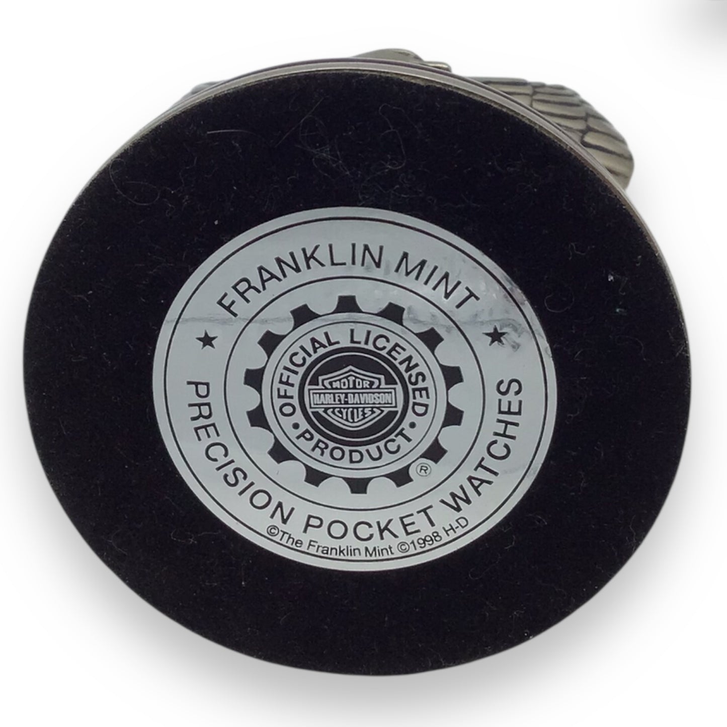 Harley Davidson Pocket Watch & Stand - Franklin Mint 1998