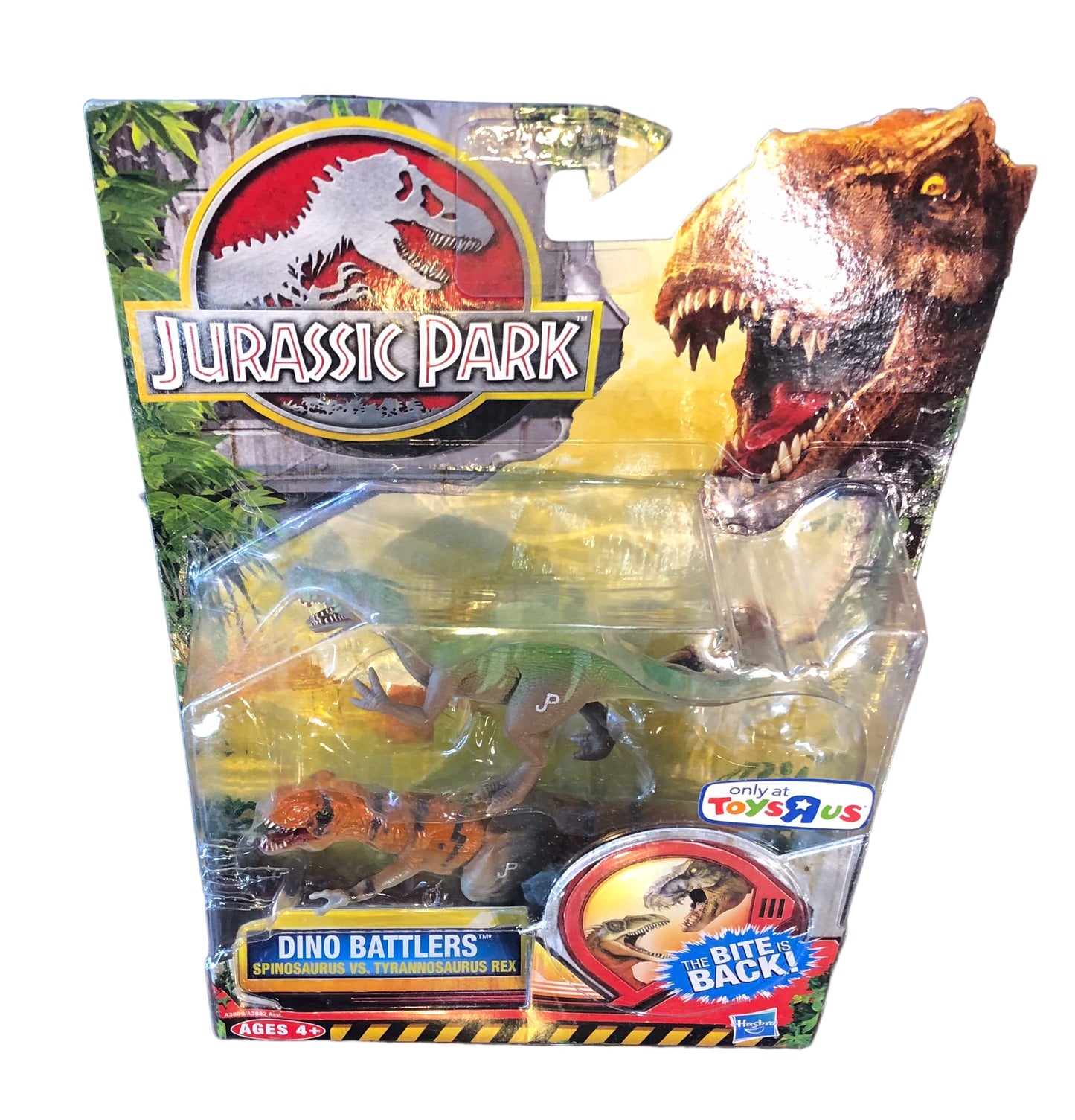 Hasbro 2012 Jurassic Park Dino Battlers Spinosaurus vs Tyrannosaurus Rex Action Figures