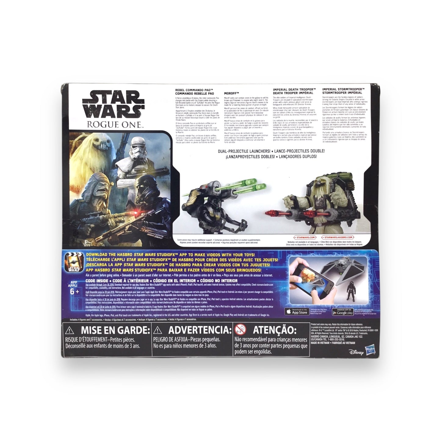 Hasbro Star Wars: Rogue One – Kohl’s Exclusive 4-Pack | Rebel Commando Pao, Moroff, Imperial Death Trooper, Stormtrooper | Factory-Sealed