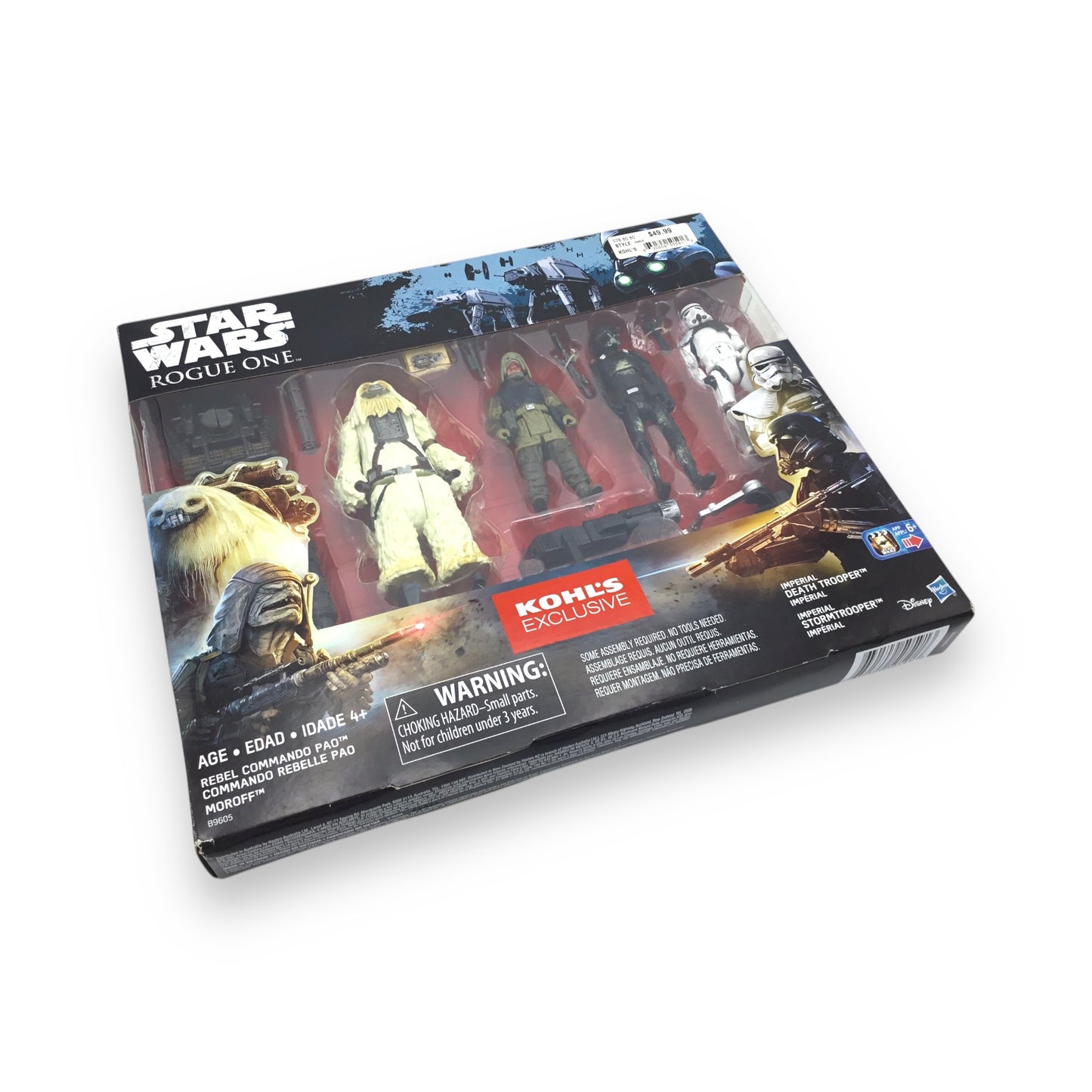 Hasbro Star Wars: Rogue One – Kohl’s Exclusive 4-Pack | Rebel Commando Pao, Moroff, Imperial Death Trooper, Stormtrooper | Factory-Sealed