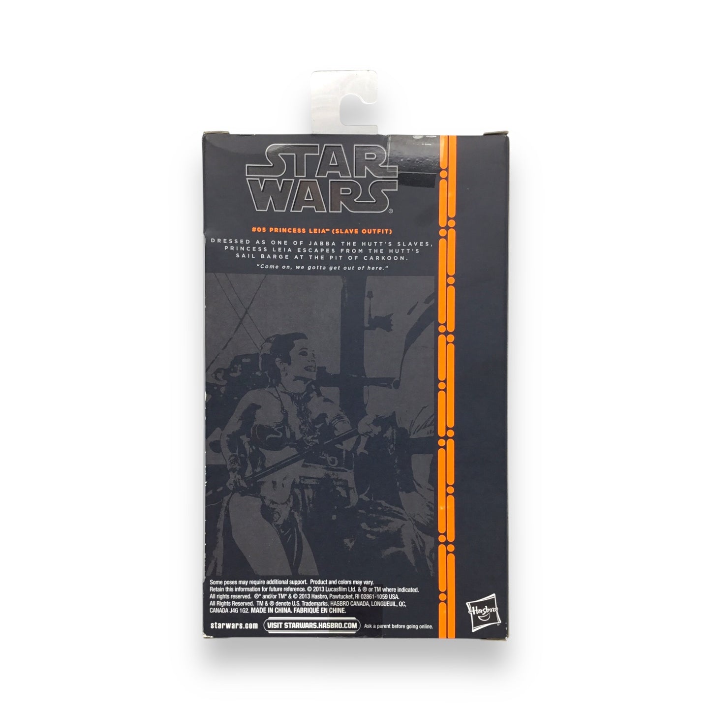 Hasbro Star Wars: The Black Series #05 – Princess Leia (Slave Outfit) | 6-Inch Figure | Factory-Sealed