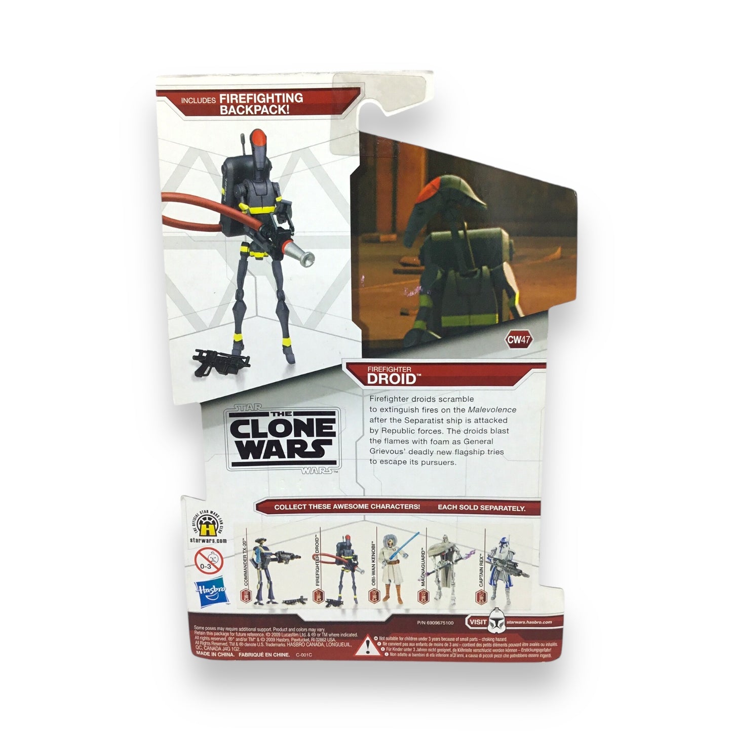 Hasbro Star Wars: The Clone Wars – Firefighter Droid Action Figure MOC