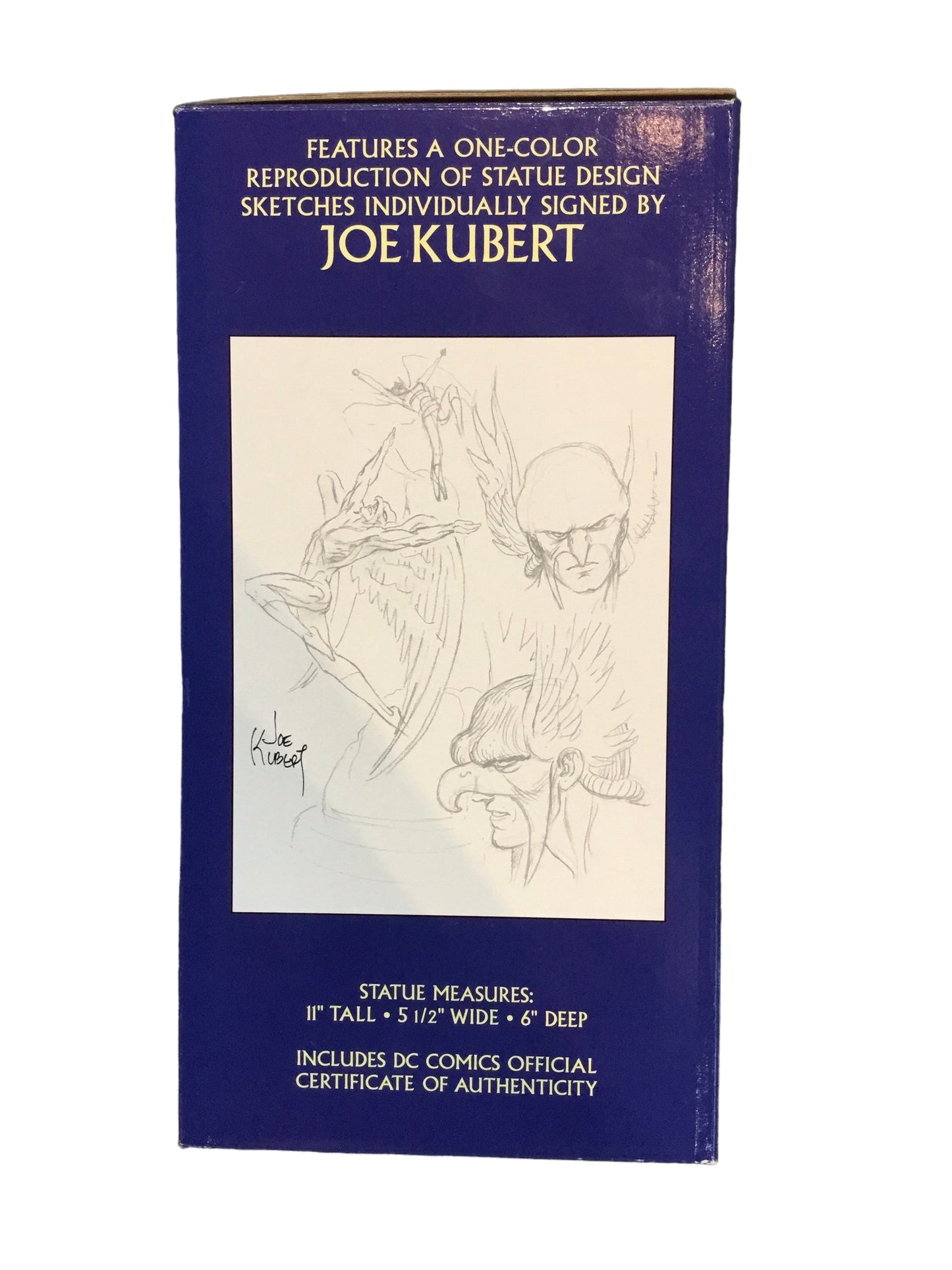 Hawkman Limited Edition Porcelain Statue - Joe Kubert signed print - DC Comics 2001