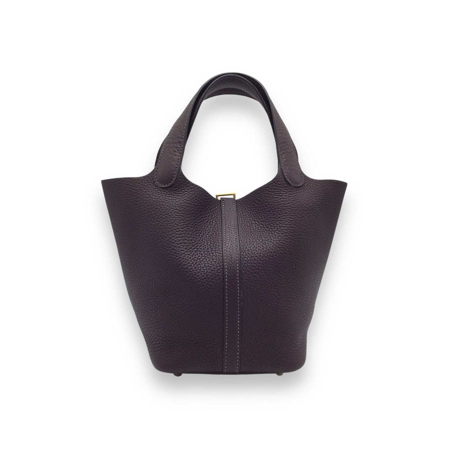 Hermes Picotin 18 Designer Handbag Taurillon Clemence Calfskin Leather