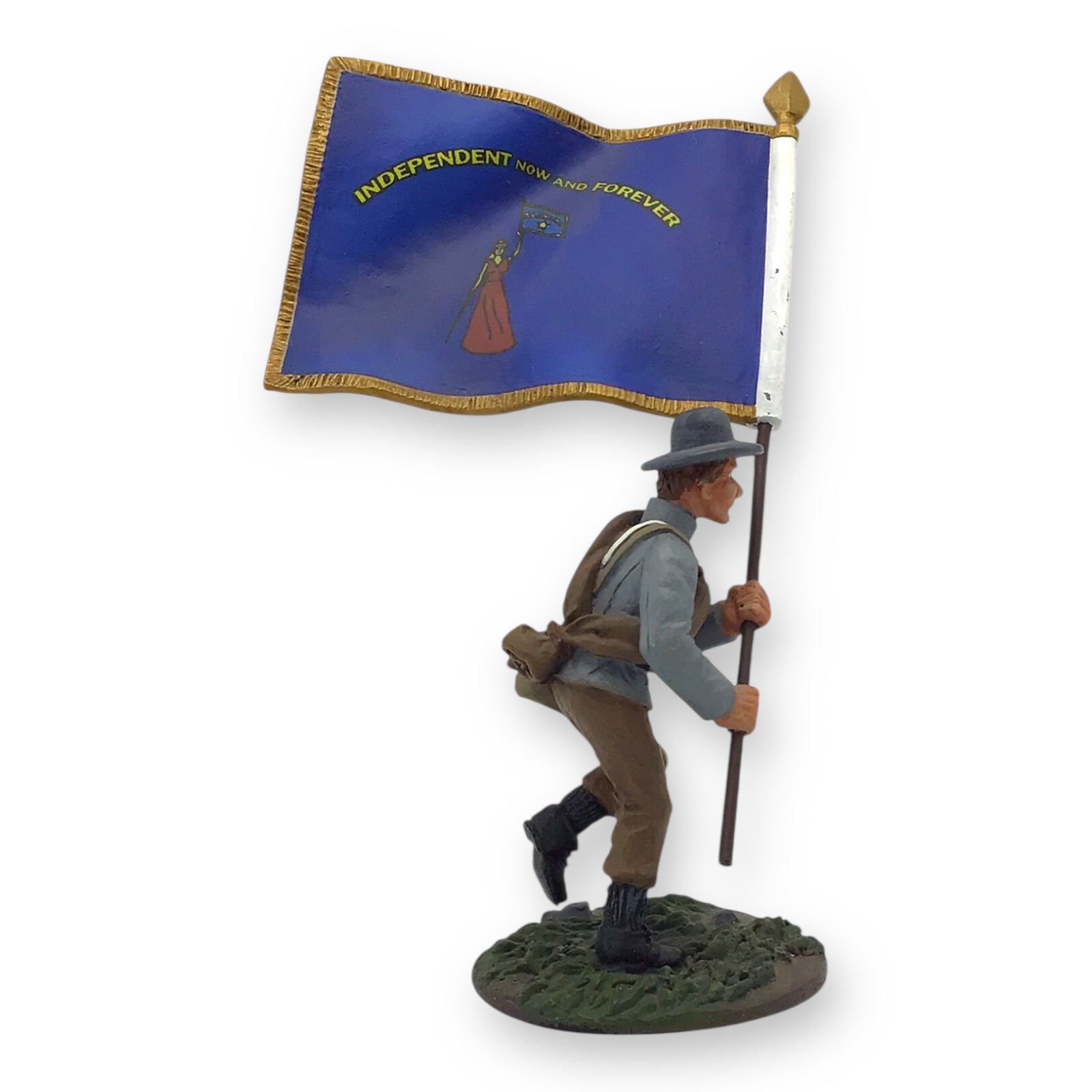 History Works ACW18615 Confederate Alabama Flagbearer 1:30 Scale Metal Figure