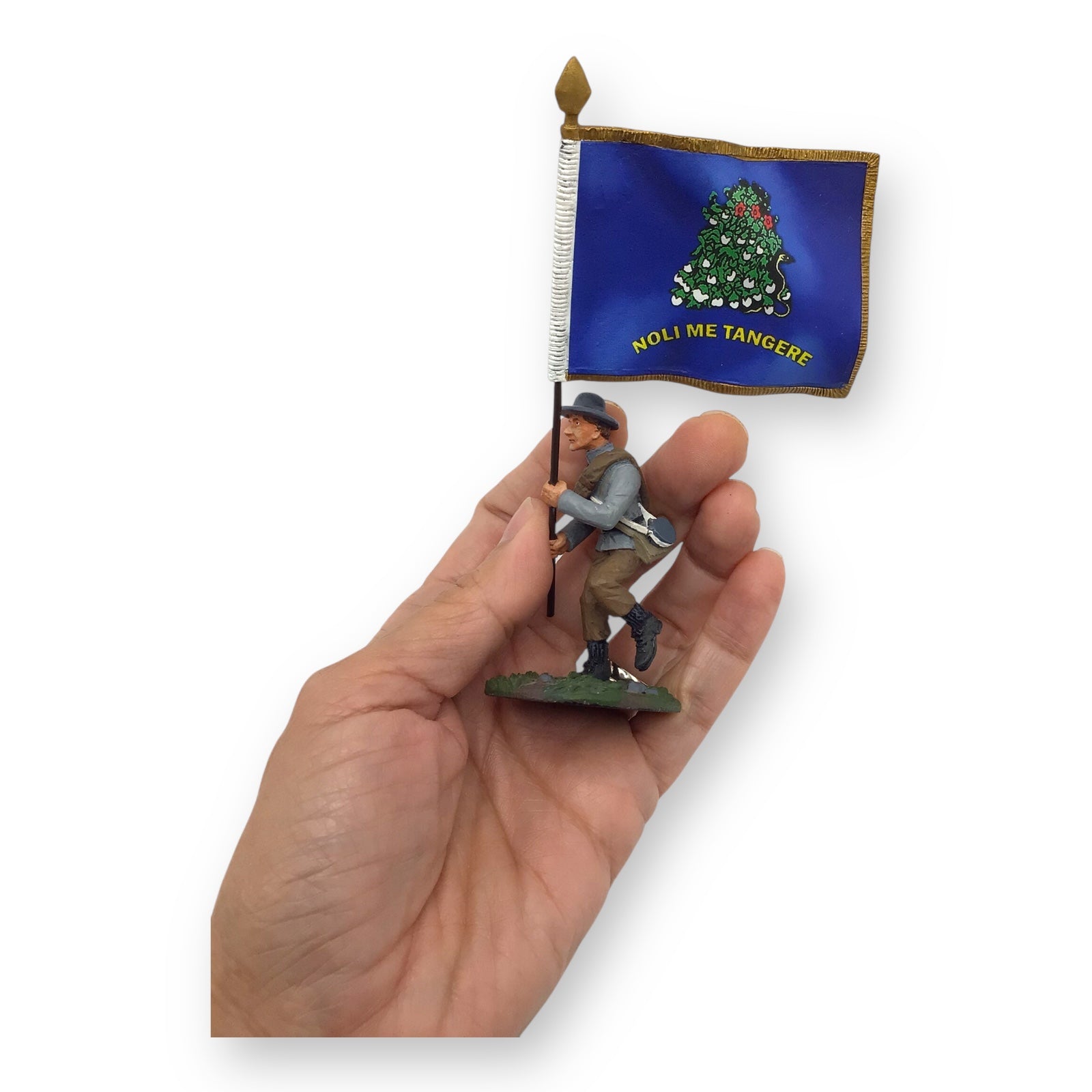 History Works ACW18615 Confederate Alabama Flagbearer 1:30 Scale Metal Figure