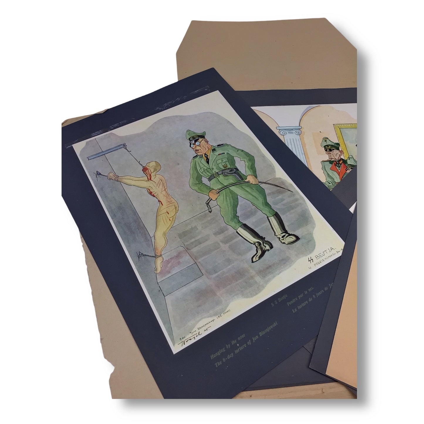 Hitleriada Macabra 1946 Stanisław Toegel Rare Anti-Nazi Satire Artwork