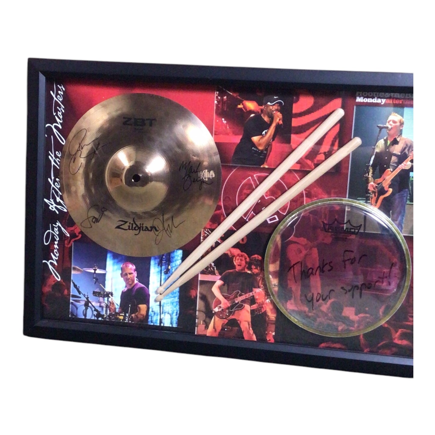 Hootie & The Blowfish Monday After the Masters Signed Music Memorabilia Display