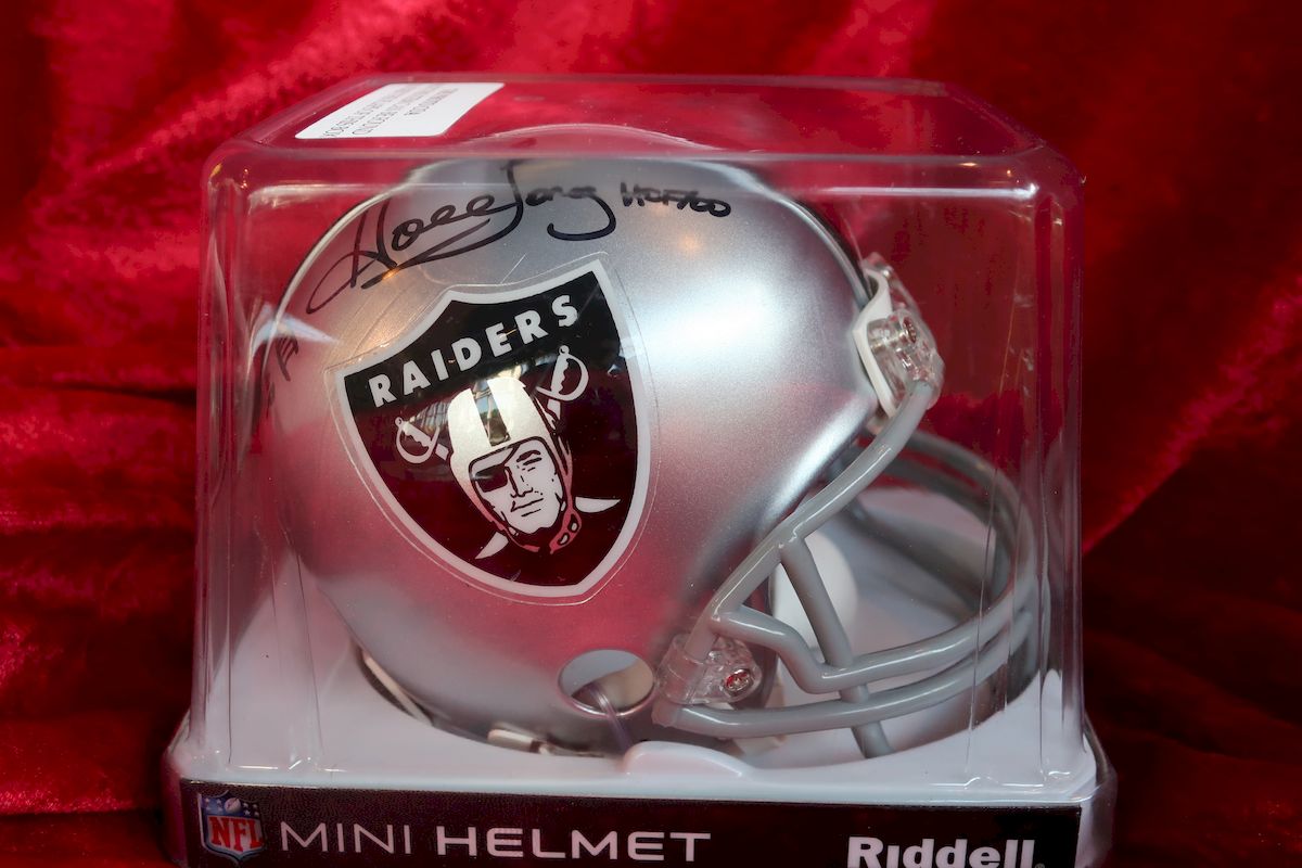 Howie Long Raiders Autographed Certified Authentic Football Mini