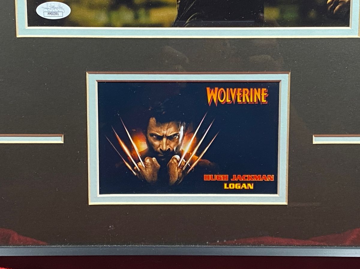 Hugh Jackman Autographed 8x10" Photo in 16x18" Frame JSA COA