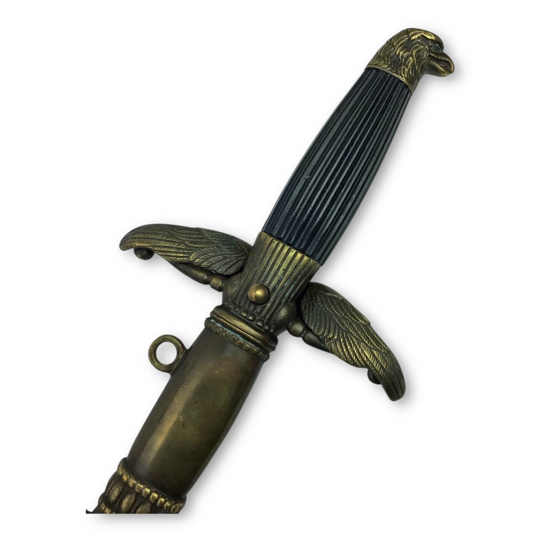 Hungarian WW2 1943 Air Force Parade Dagger Named to Lt. Levente Bognar