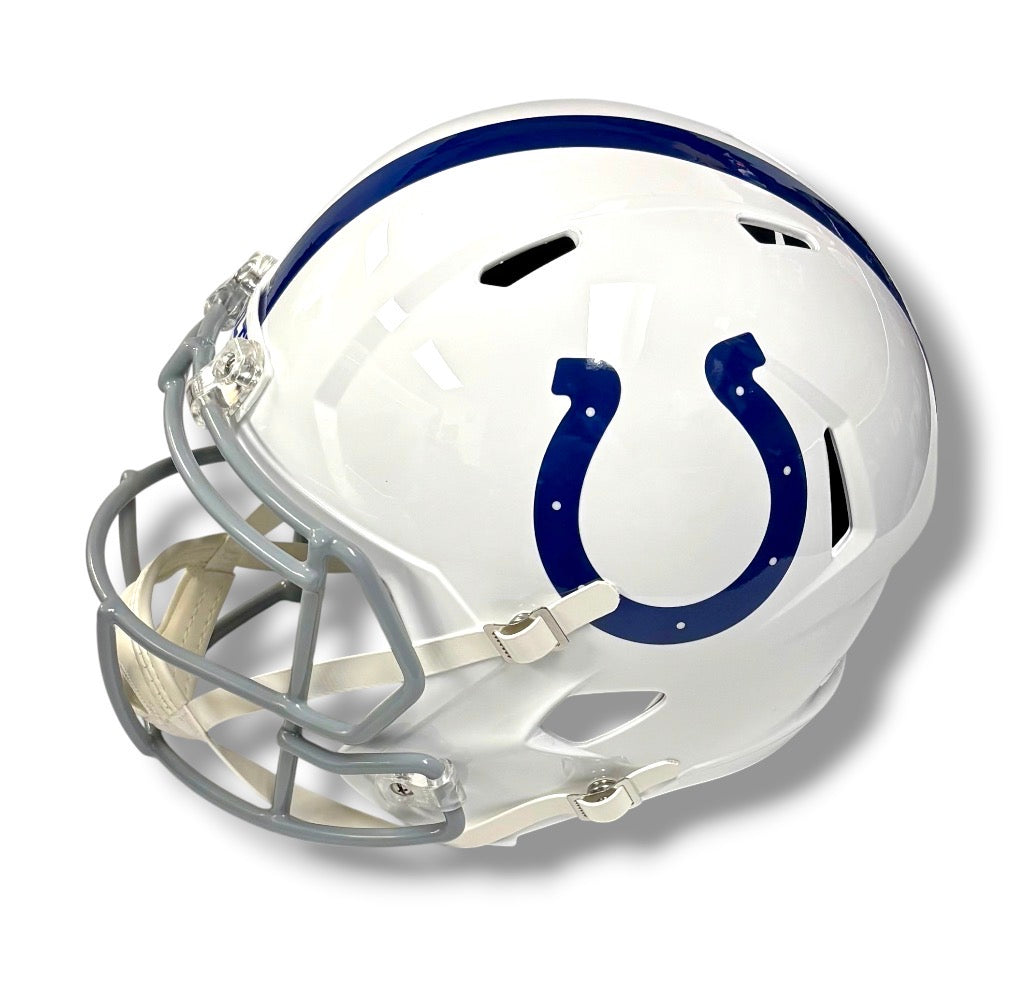 colts football helmets John Unitas Baltimore Vintage RIDDell RK2 Style Helmet WESTBROOKSPORTSCARDS this helmet features a large size Speed shell From UGA Star to #53