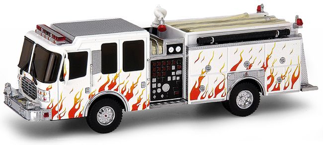 Inferno Pumper - Code 3 Ferrara Diecast 1/64 Fire Engine New - Mint in Dome 12330