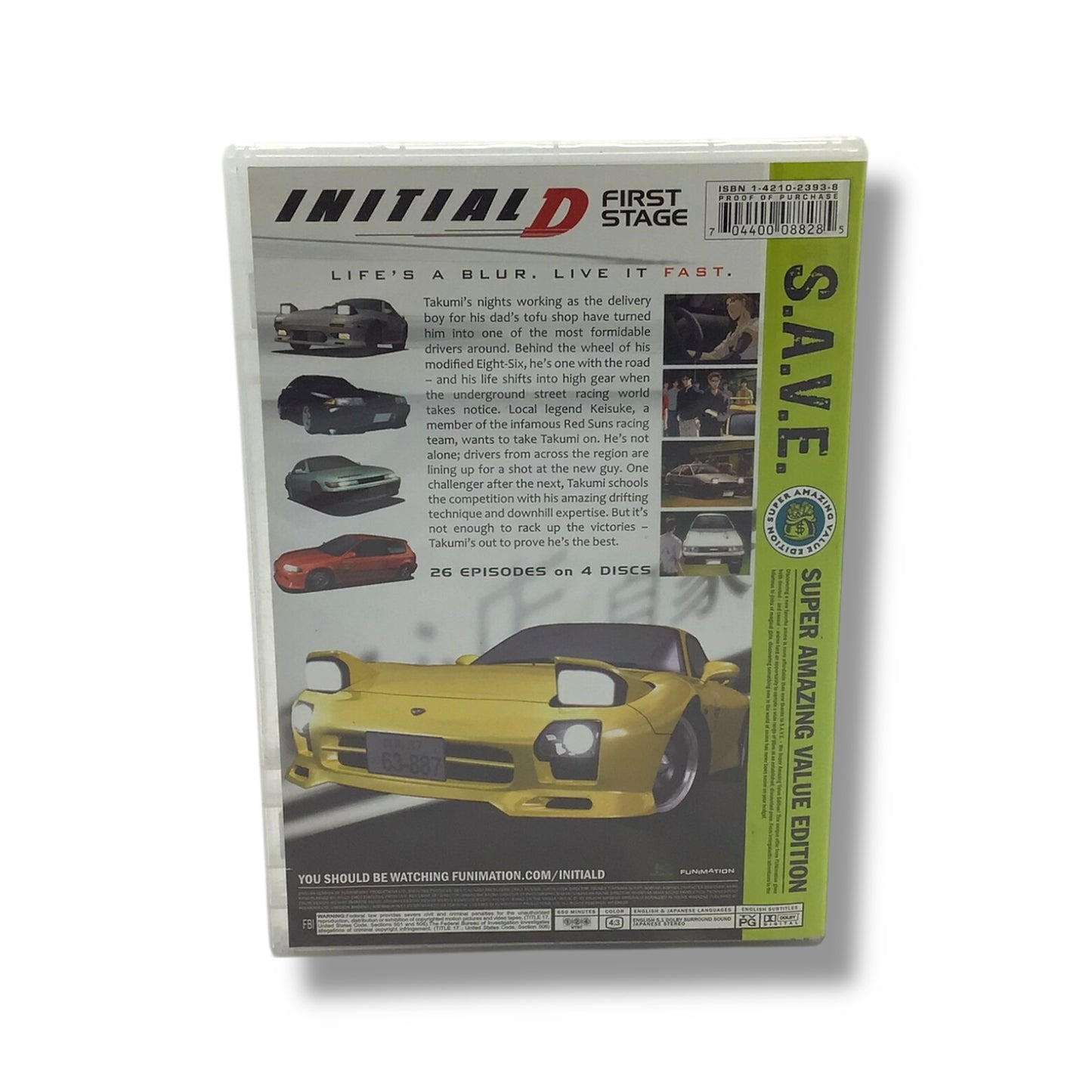 Initial D - First Stage: The Complete First Season (DVD set) | Funimation Anime
