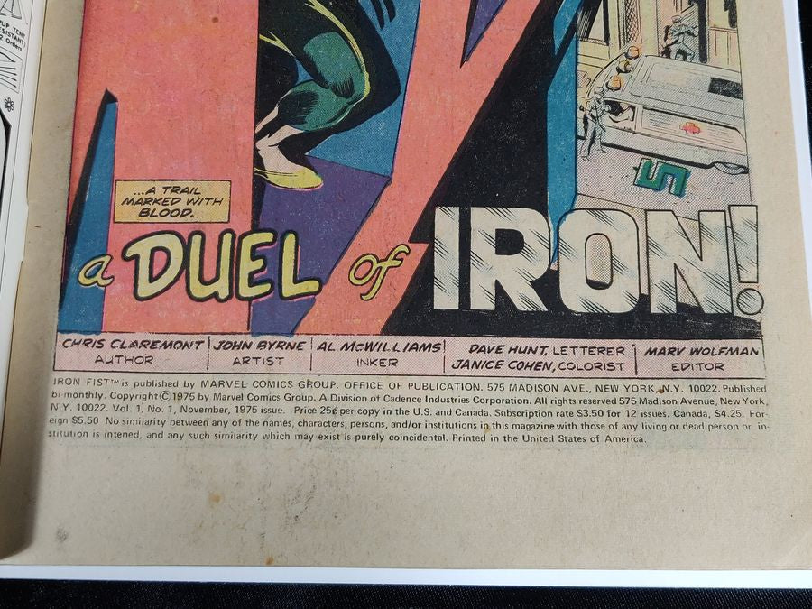 Iron Fist #1 - Marvel 1975 - Guest-starring Iron Man! VF