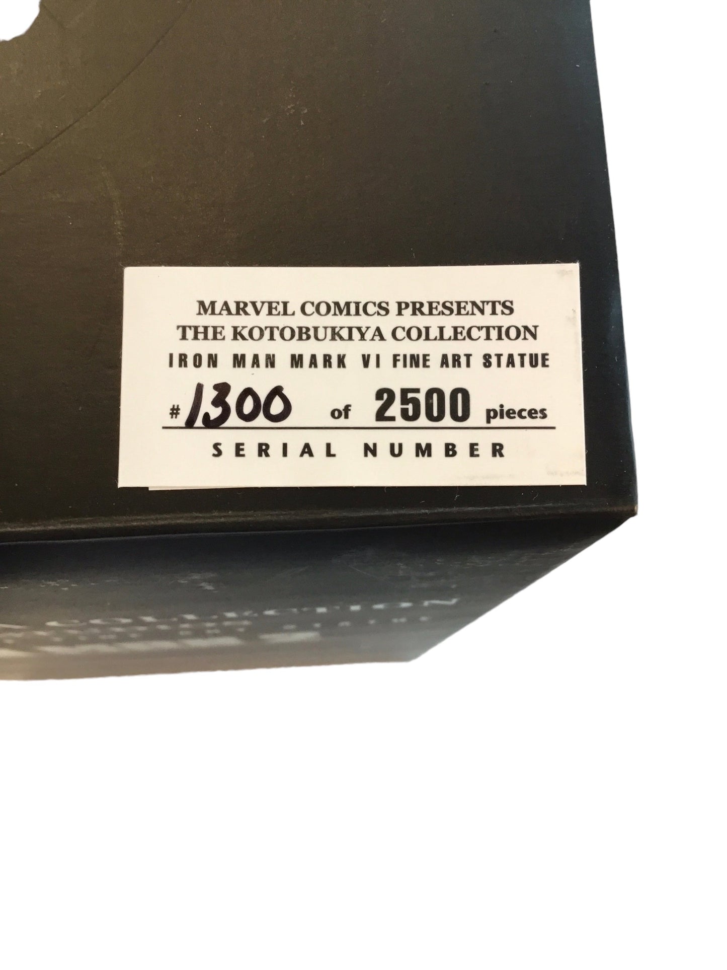 Iron Man 2 - KOTOBUKIYA FINE ART STATUE MARK VI - LIMITED EDITION RARE 1300 / 2500