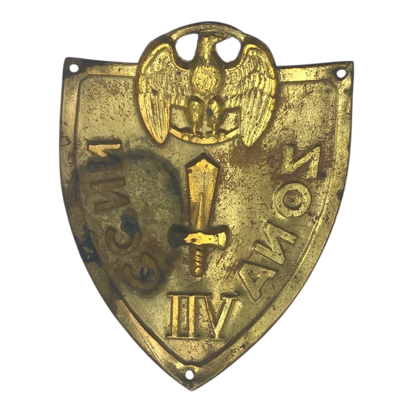 Italian WW2 Youth Militia MVSN BADGE ZONA VII