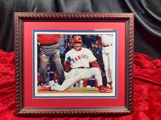 Ivan "Pudge" Rodriguez Autographed 8x10" Framed Photo w/ JSA COA
