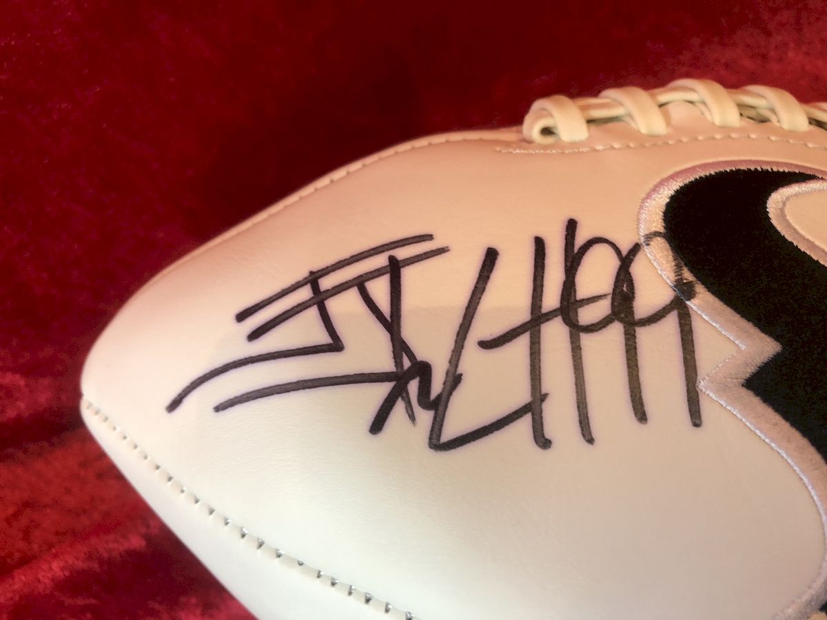 J.J. Watt Texans Certified Authentic Autographed Football Shadowbox