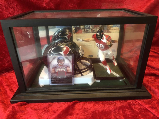 J.J. Watt Texans Certified Authentic Autographed Mini-Helmet Shadowbox