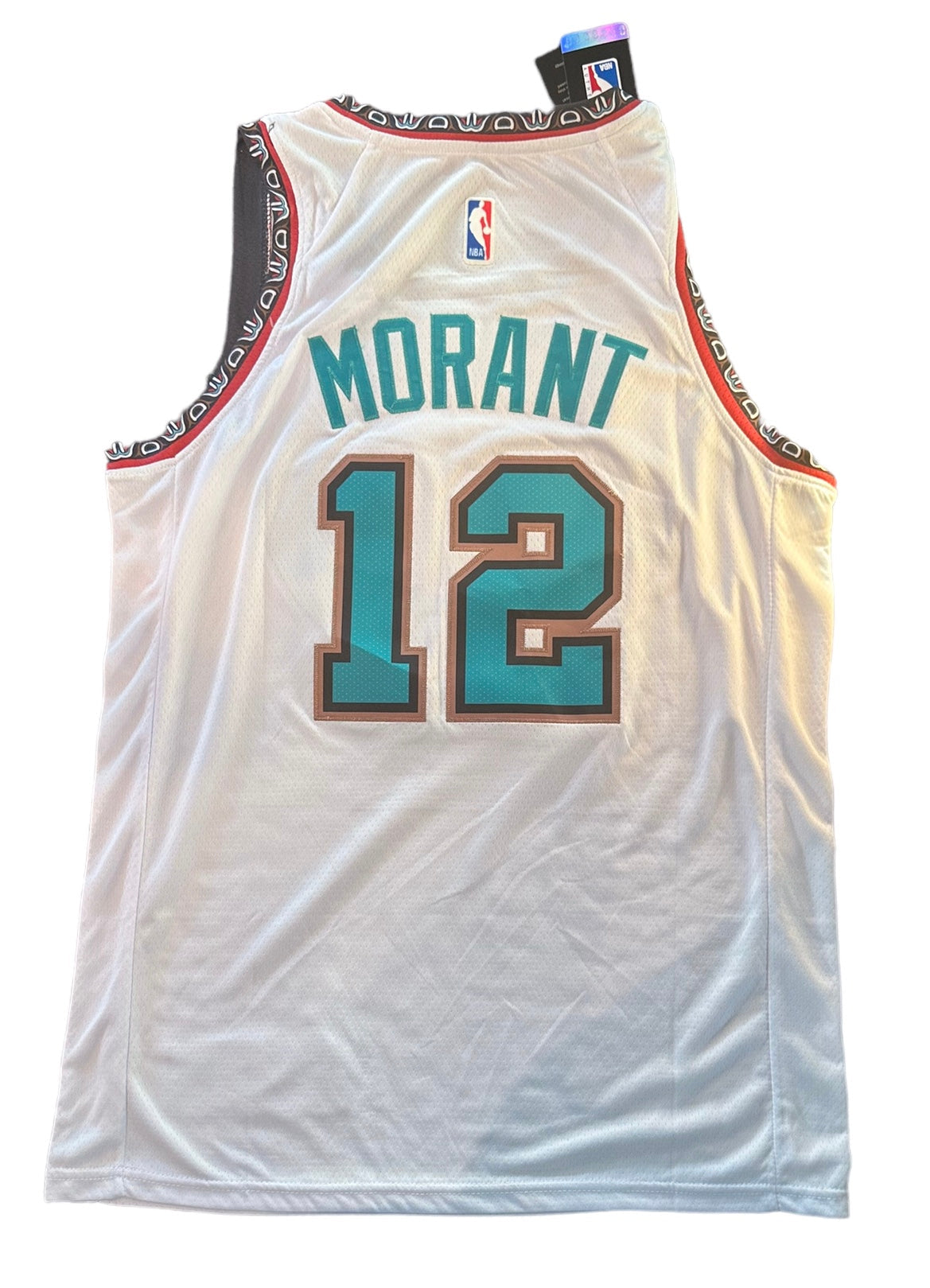 Ja Morant #12 Memphis Grizzlies White Hardwood Jerseys XL