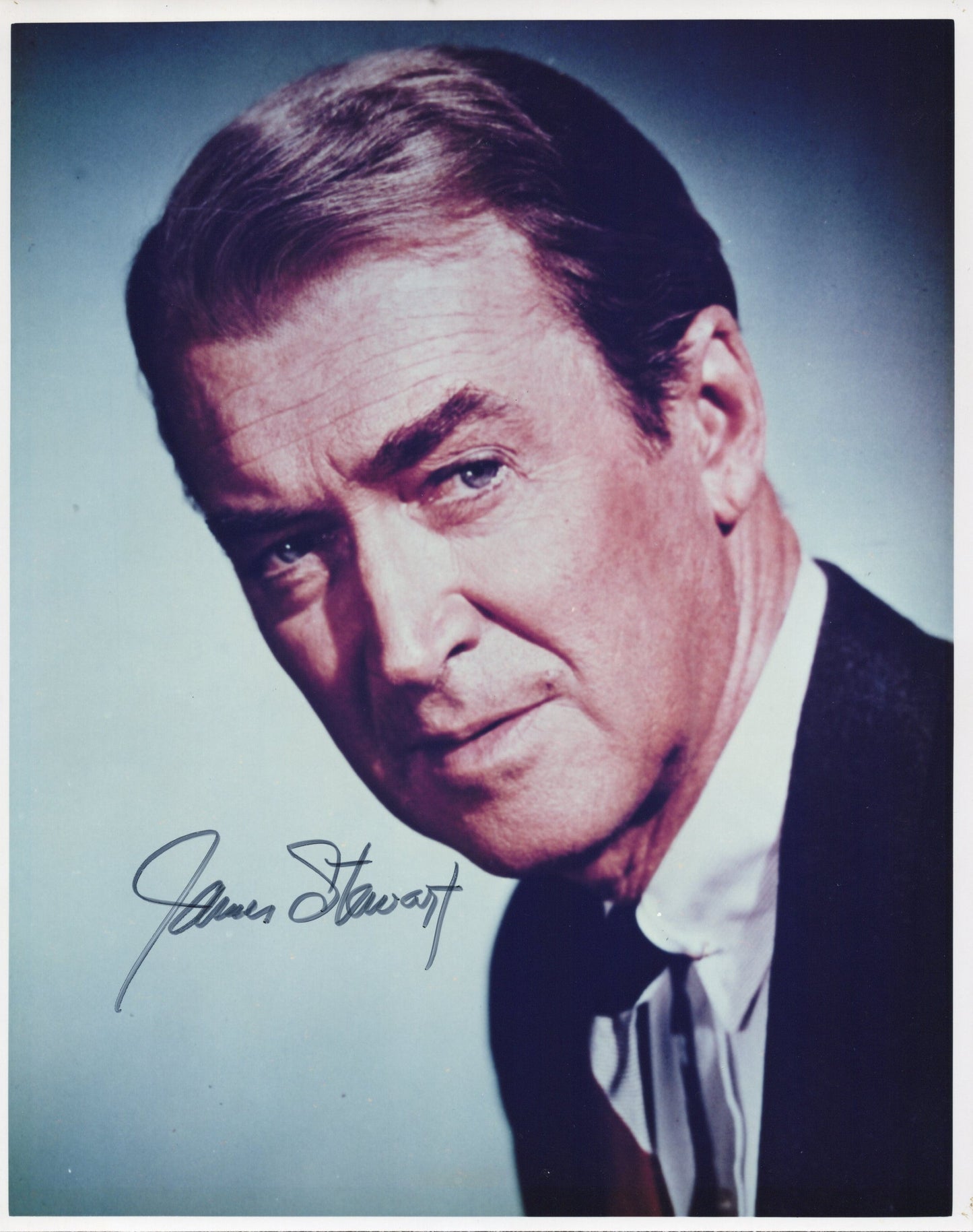 James Stewart Signed Photo 8x10 Color, Possibly Authentic