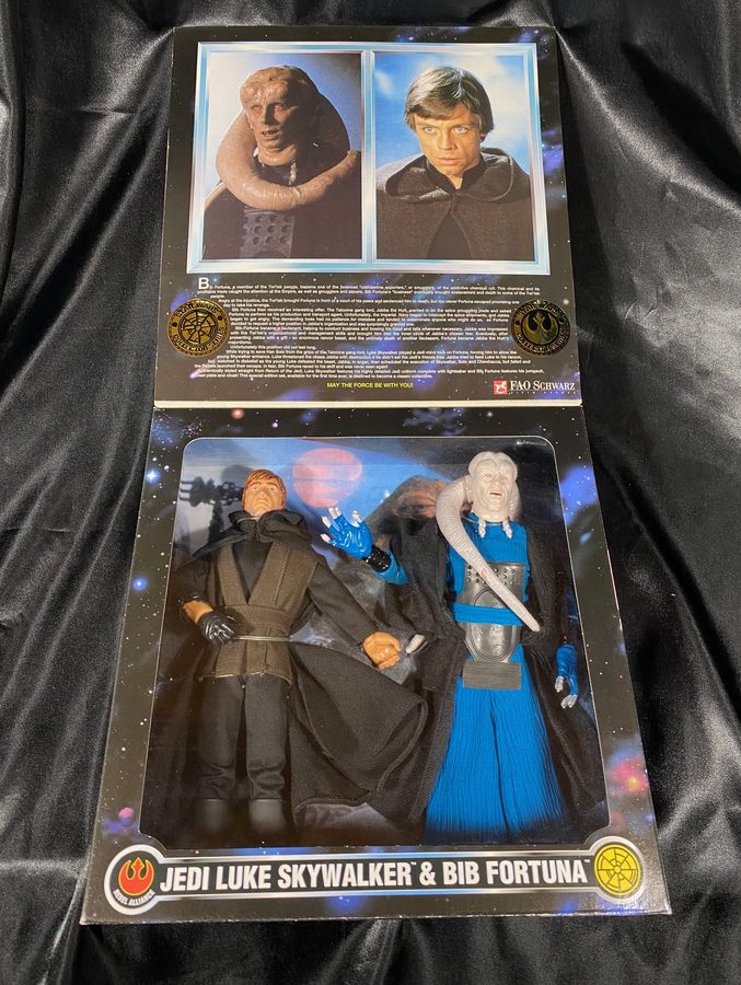 Jedi Luke Skywalker & Bib Fortuna Action Figures - Star Wars Collector's Series