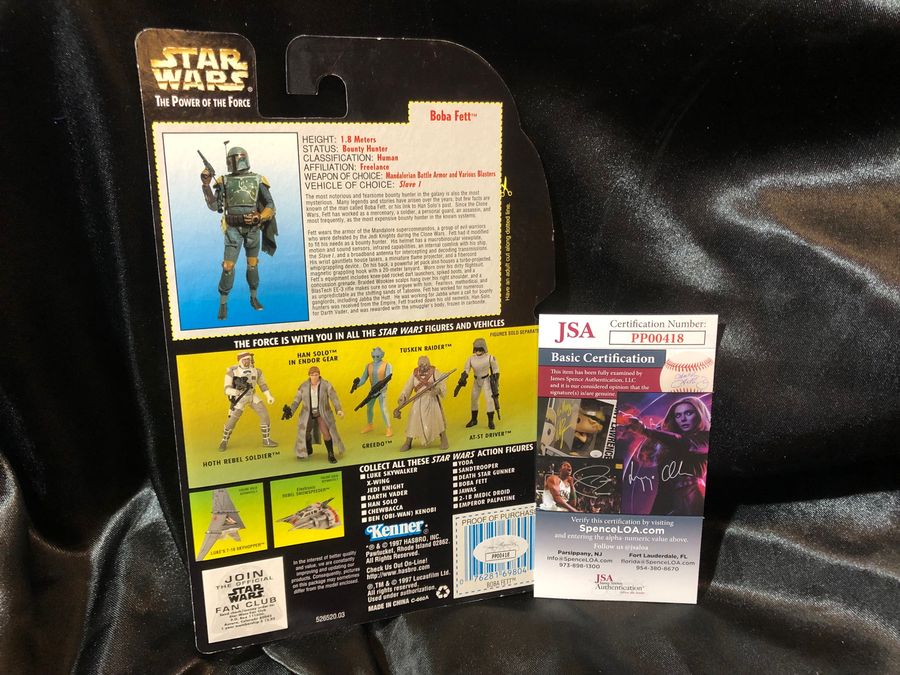 Jeremy Bulloch autographed Boba Fett action figure w/ JSA certification