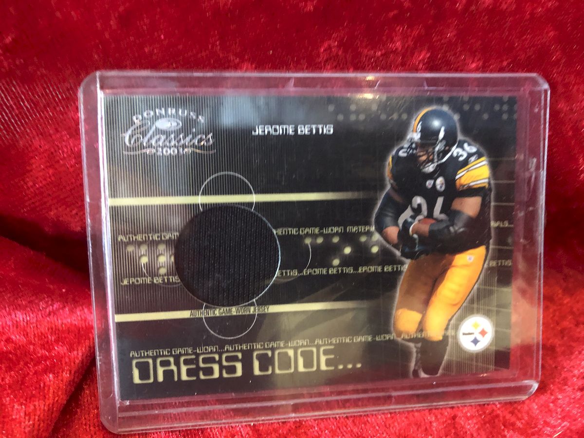 Jerome Bettis Pittsburgh Steelers Autographed Football Shadowbox