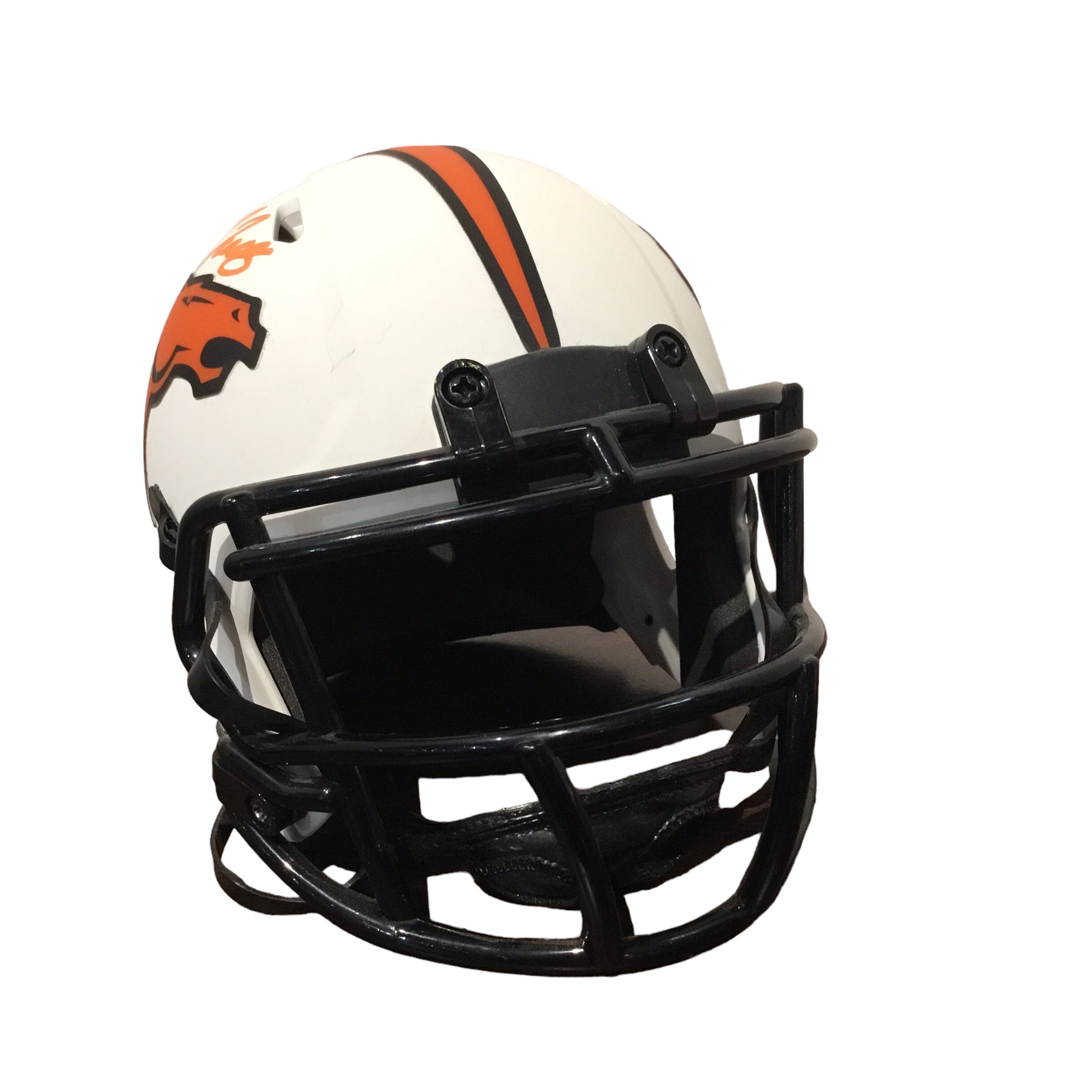 Jerry Jeudy Autographed Denver Bronco White Mini Helmet with Beckett Certification