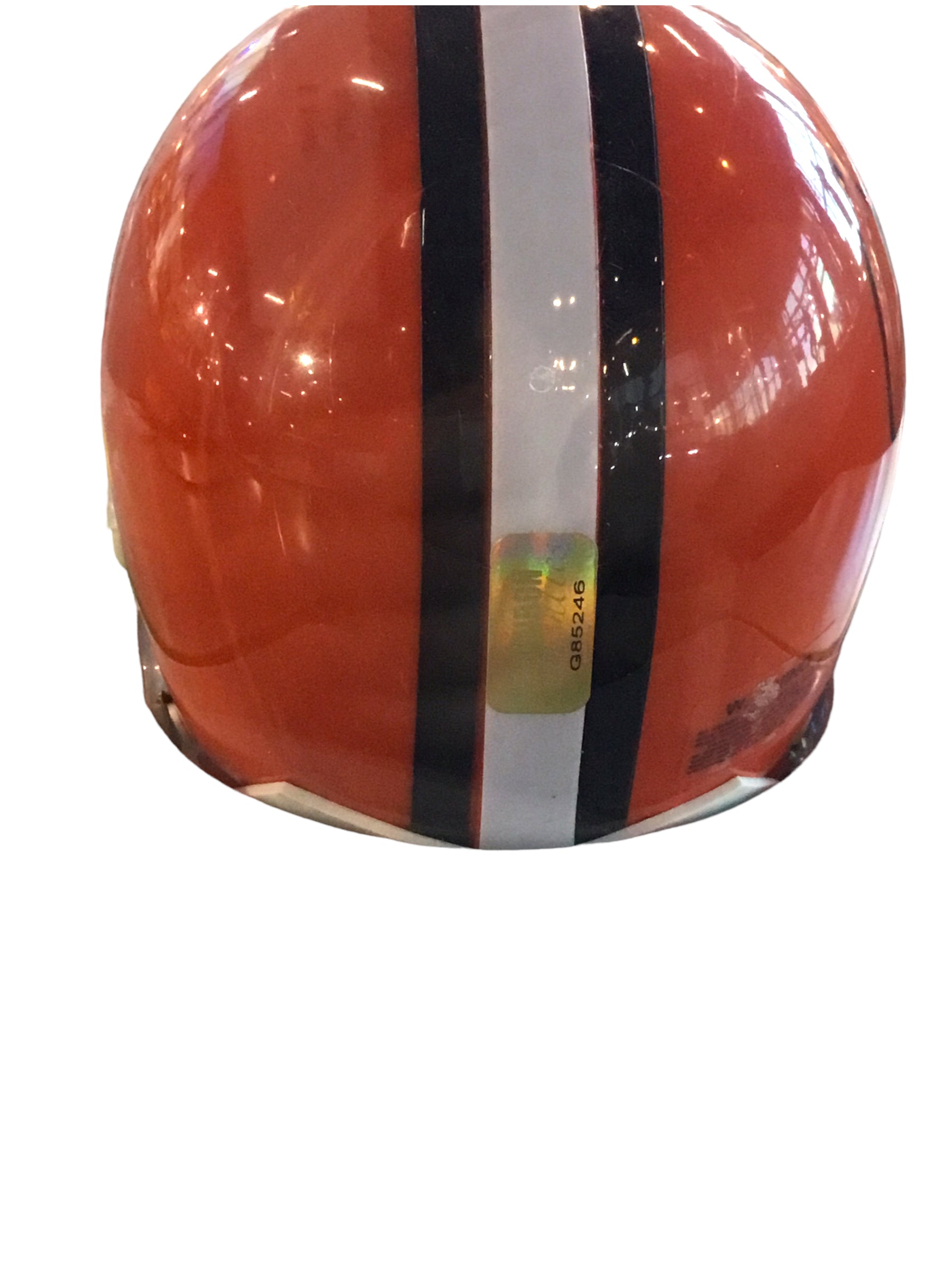 Jim Brown Browns Certified Authentic Autographed Mini-helmet Shadowbox & Jersey Card