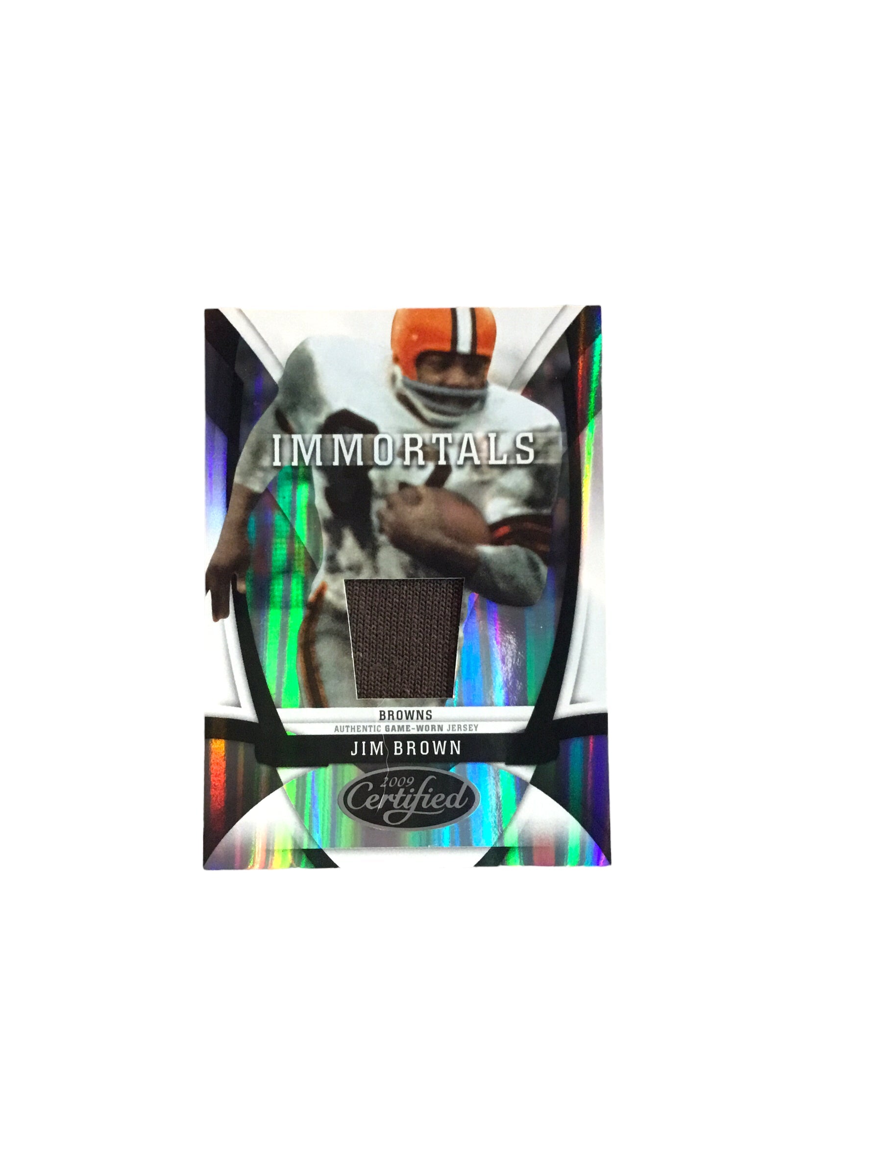 Jim Brown Certified Authentic Autographed Mini-helmet Shadowbox & Jersey card