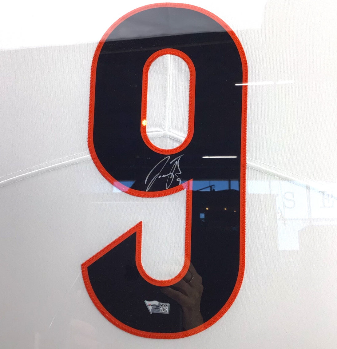 Joe Burrow Nike Dry Fit Autographed Football Jersey Shadowbox w/ Fanatics Certification