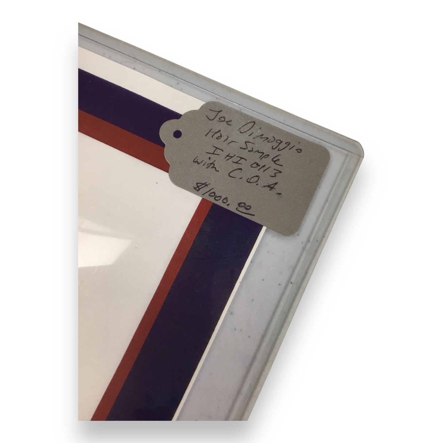 Joe Dimaggio Hair Clipping with Certificate of Authenticity