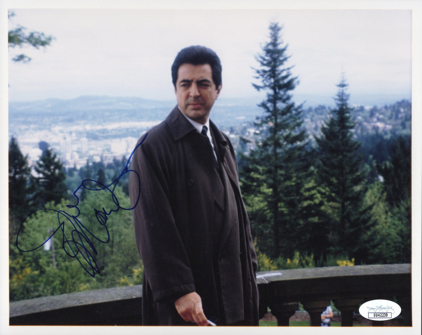 Joe Mantegna Signed Photo 8x10 as Detective, JSA and PSA Letter Double Certified Authentic UU42239