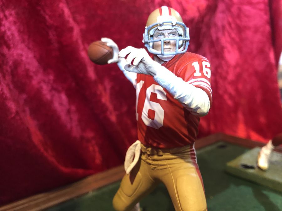 Joe Montana & Jerry Rice 49ers Certified Authentic Autographed Mini-helmet Shadowbox