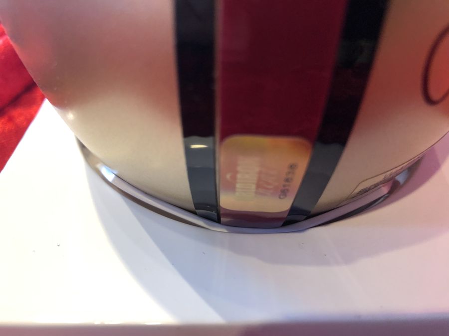 Joe Montana & Jerry Rice 49ers Certified Authentic Autographed Mini-helmet Shadowbox