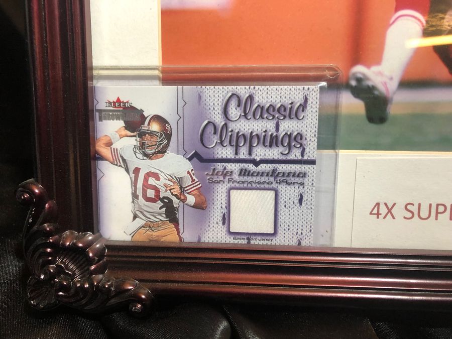 Joe Montana Signed Photo 8x10 San Francisco 49ers Framed Global Authentics