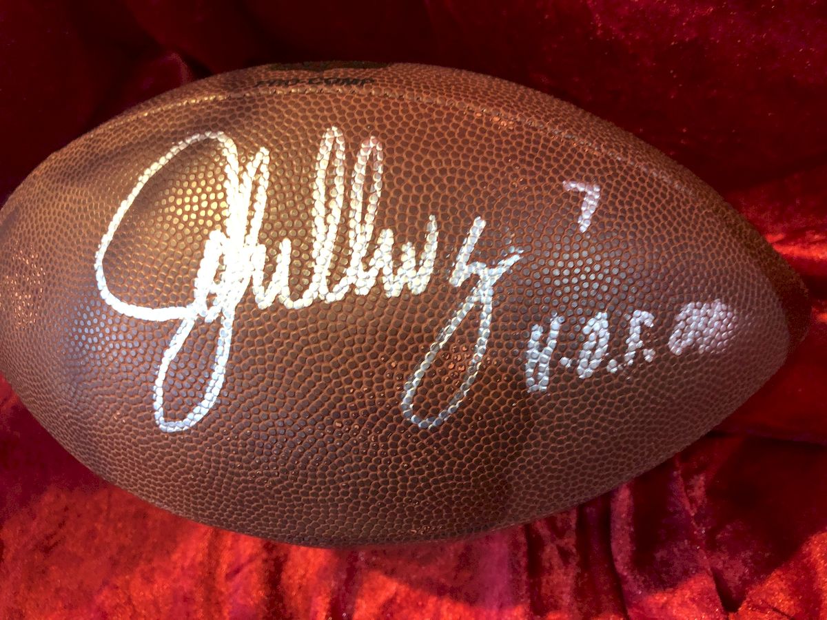 John Elway Denver Broncos Autographed Wilson NFL Football