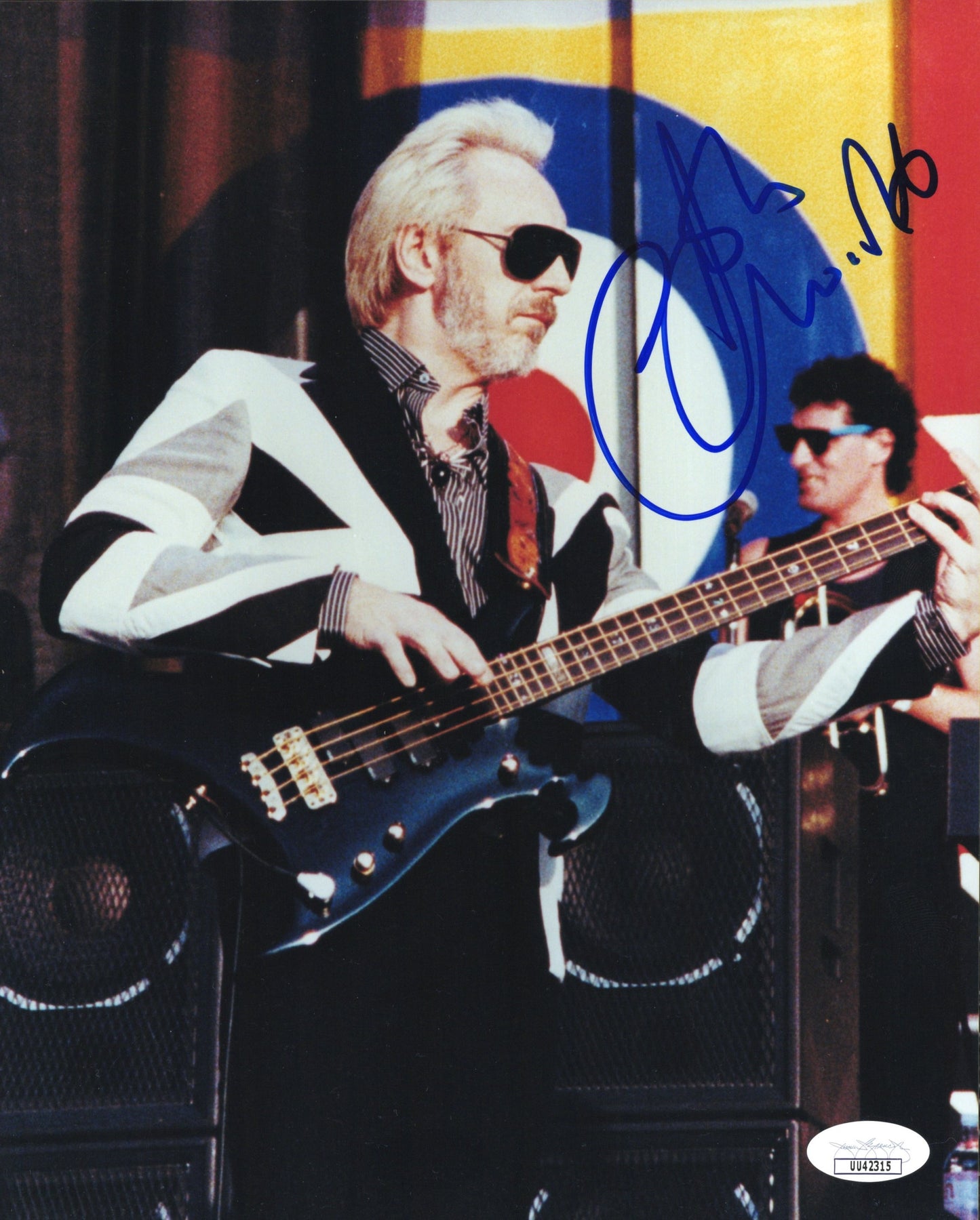 John Entwistle Signed 8x10 Photo, The Who Bassist w/ Roger Daltrey in