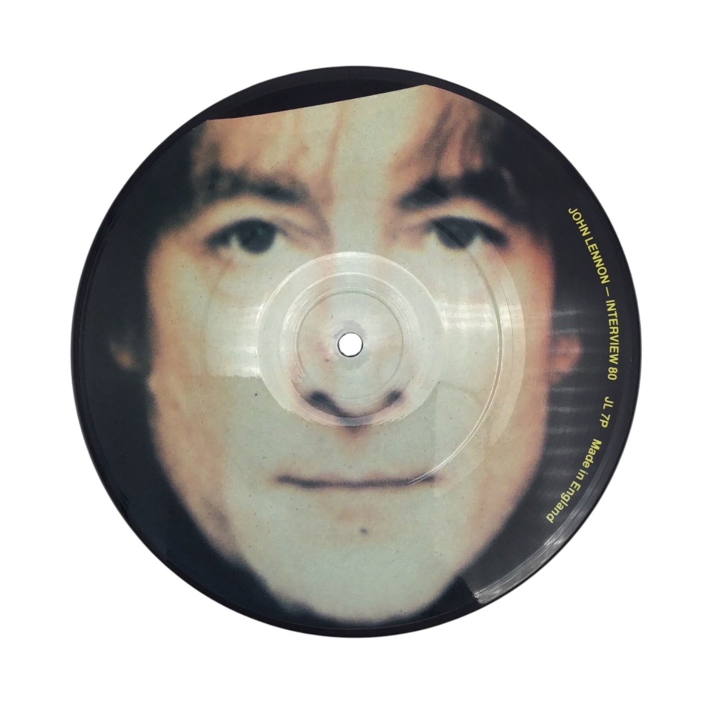 John Lennon Interview 80 7" Picture Disk LP 1982