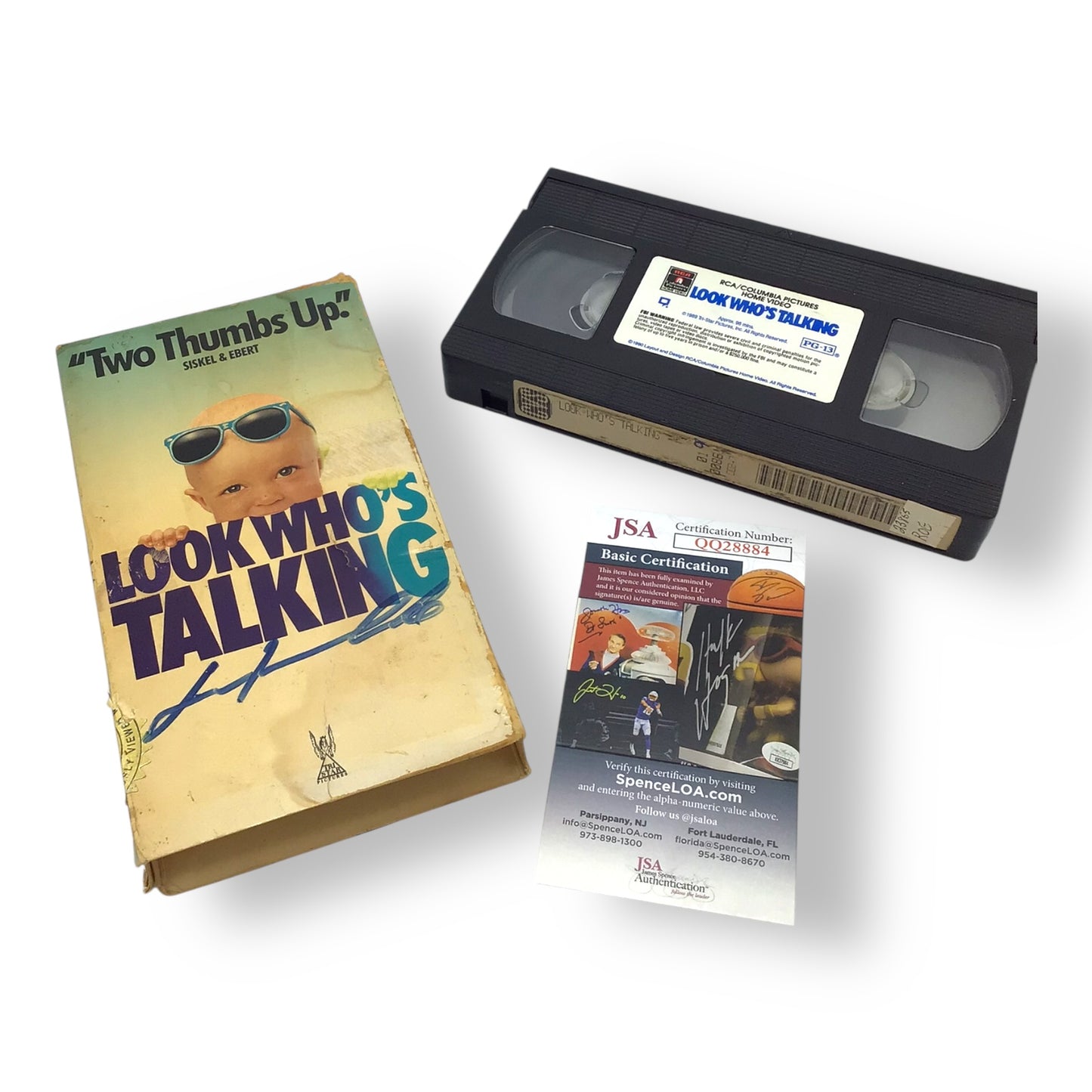 John Travolta Signed Look Who’s Talking VHS – JSA Authenticated