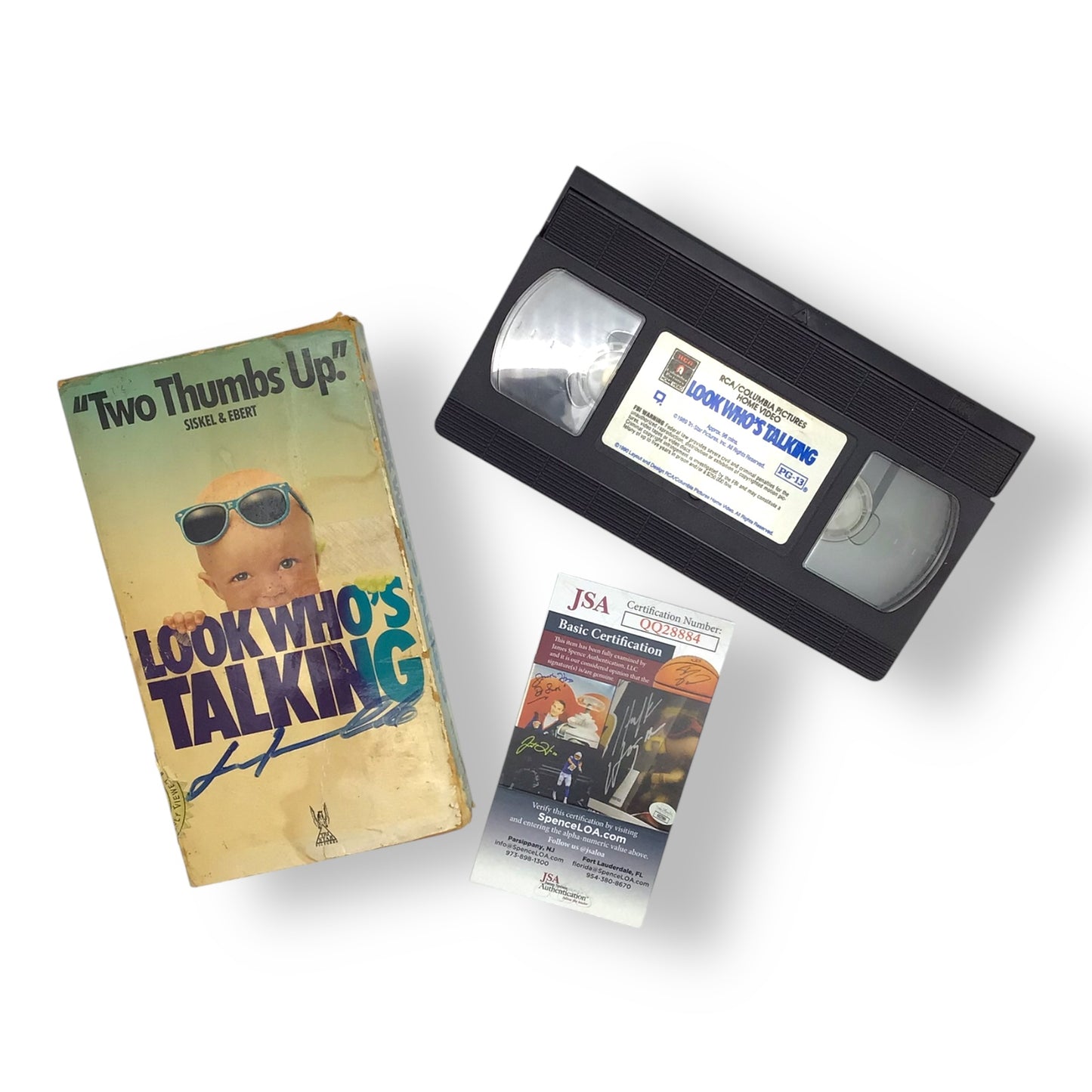 John Travolta Signed Look Who’s Talking VHS – JSA Authenticated