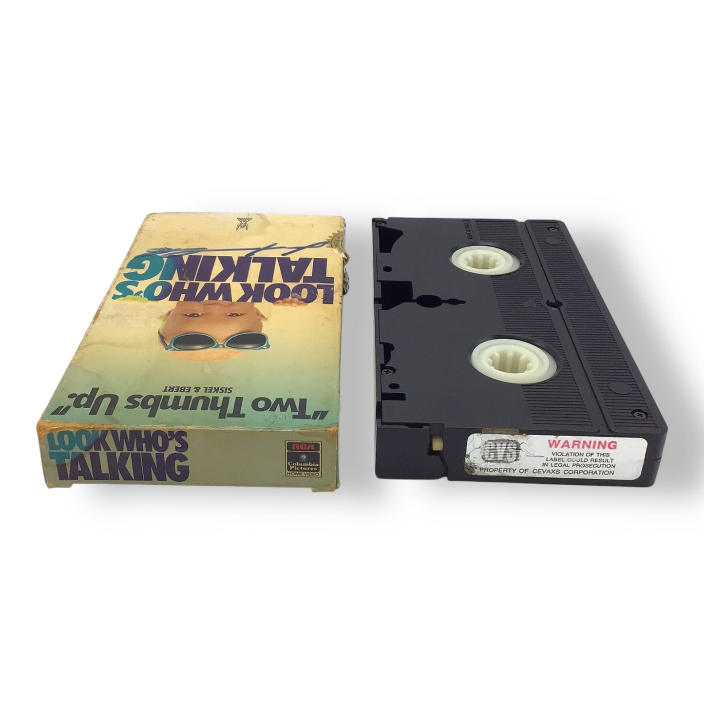 John Travolta Signed Look Who’s Talking VHS – JSA Authenticated