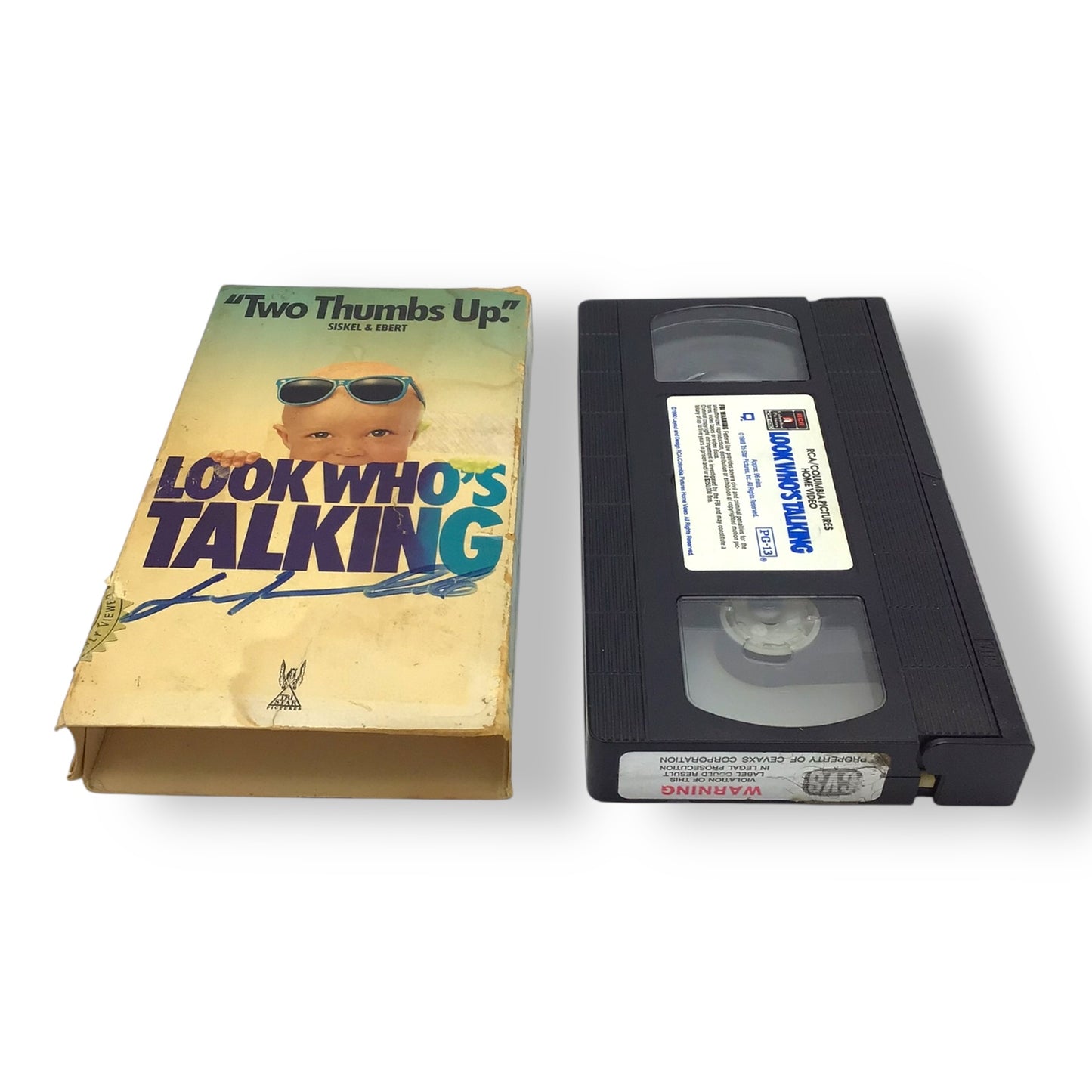 John Travolta Signed Look Who’s Talking VHS – JSA Authenticated