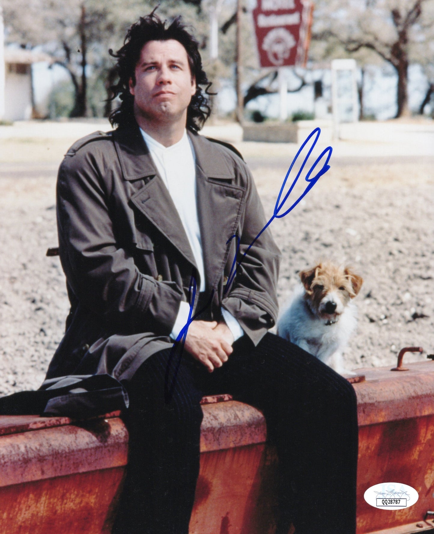 John Travolta Signed Photo 8x10 Michael Autograph JSA & PSA Letter QQ28787