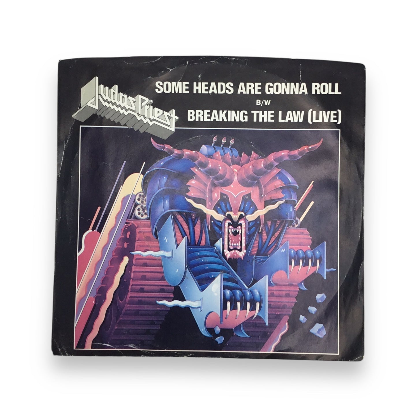 Judas Priest Some Heads Are Gonna Roll / Breaking the Law (Live) 45 Record Vinyl Columbia