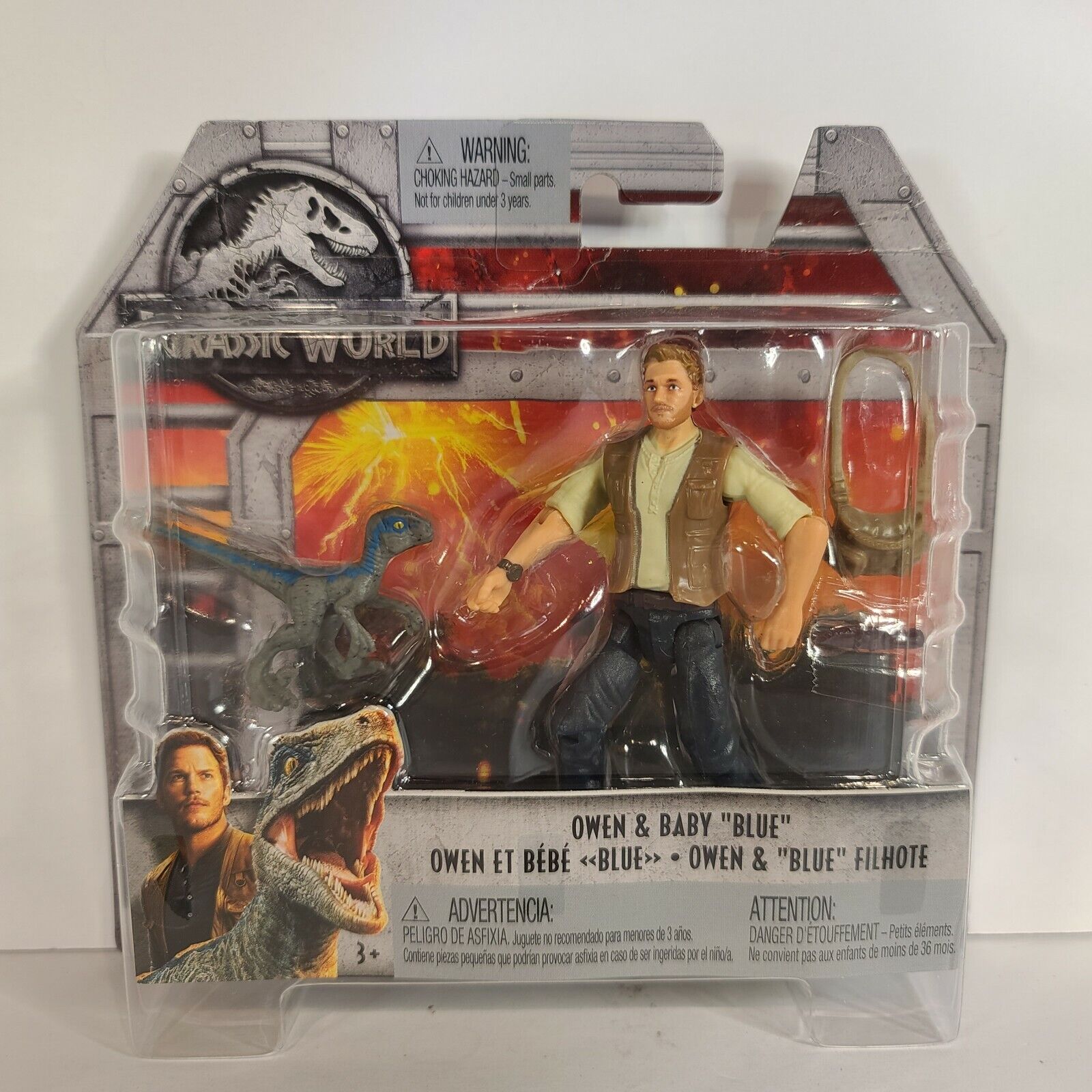 Jurassic World Fallen Kingdom Owen & Baby Blue Action Figure