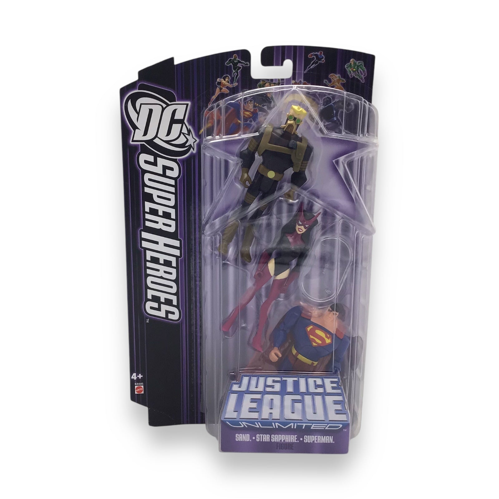 Justice League Unlimited 3-Pack Superman Sand Star Sapphire Mattel 2007 NIB
